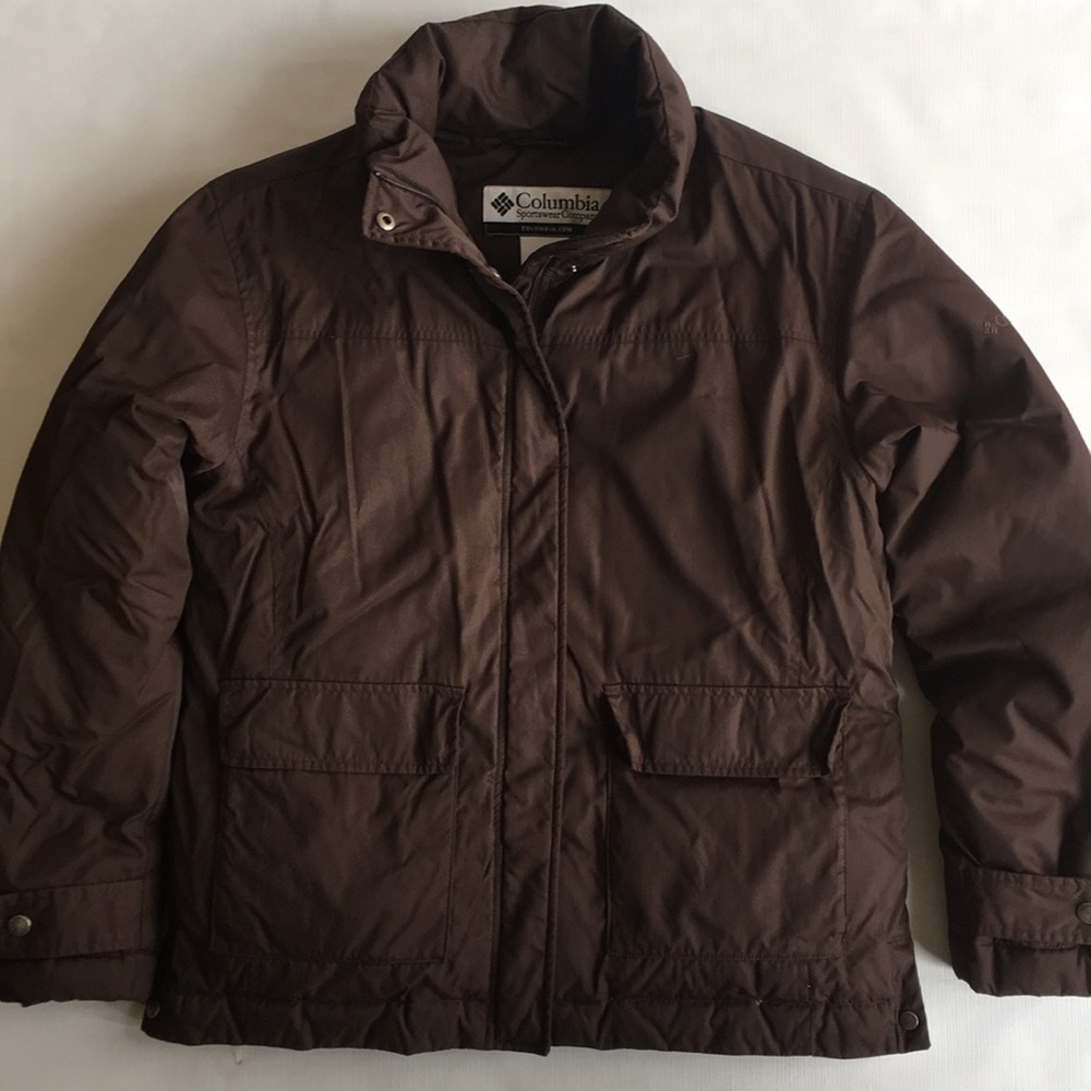 Columbia Down Zip Button Jacket
